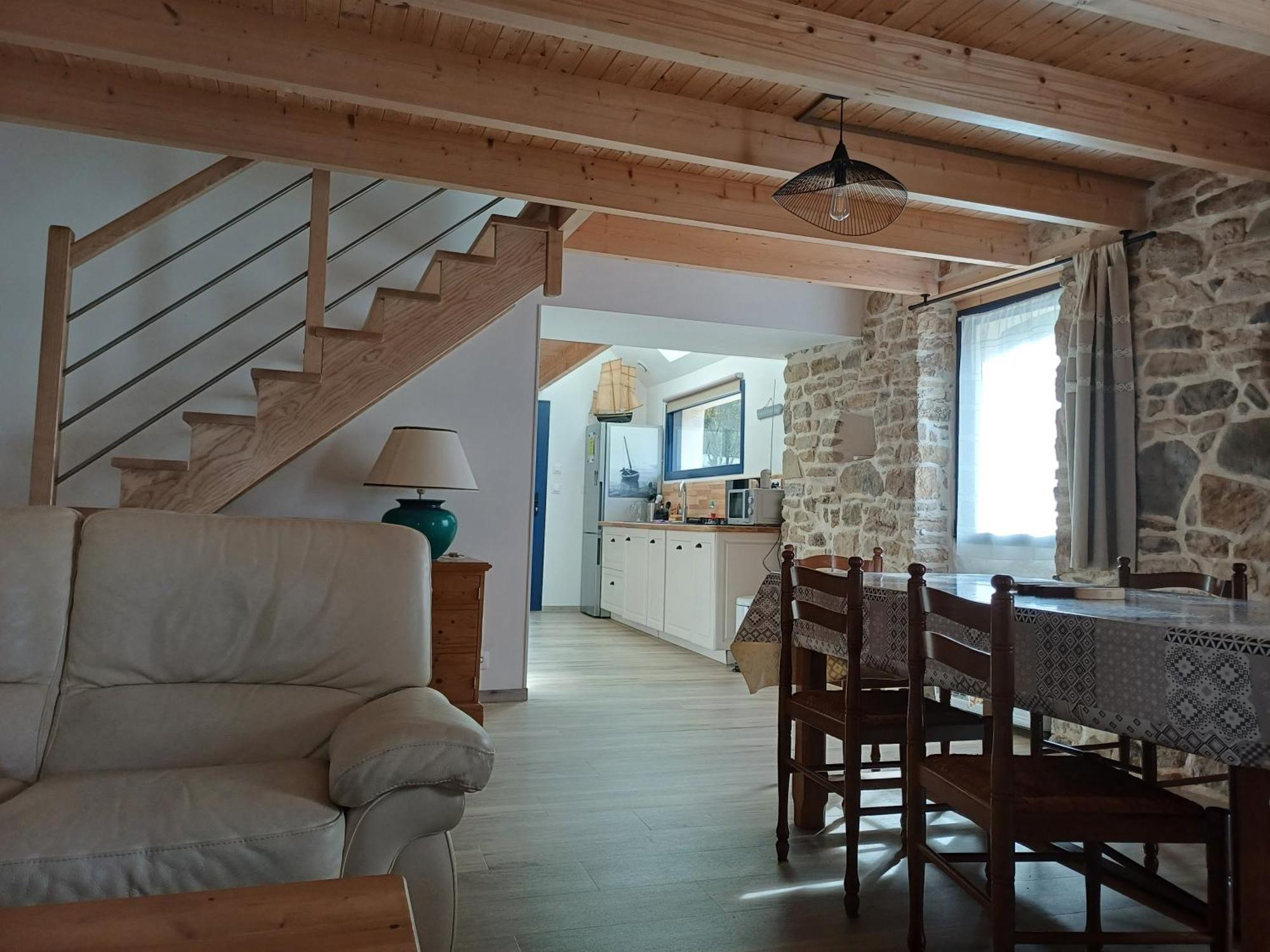 Charmante Petite Maison Rostiviec Bord De Mer Loperhet Bagian luar foto